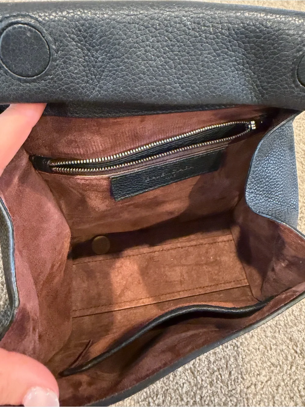 Balenciaga Black Pebbled Leather Small Shoulder Bag with Gold Logo - Picture 2 of 6